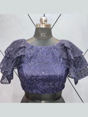 Net sequins blouse 03