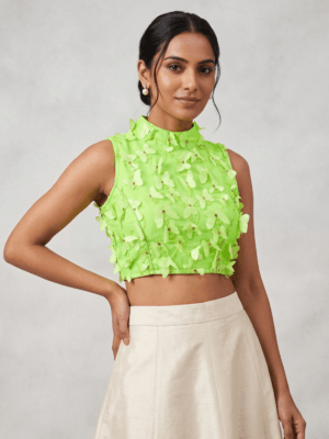 Butterfly net blouse