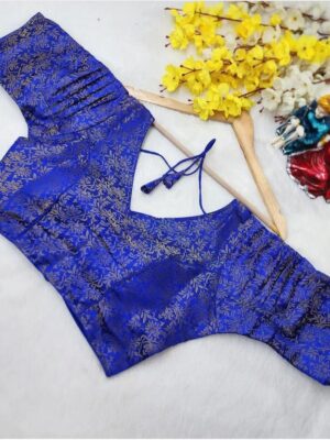 Heavy silk crushed sleeve blouse