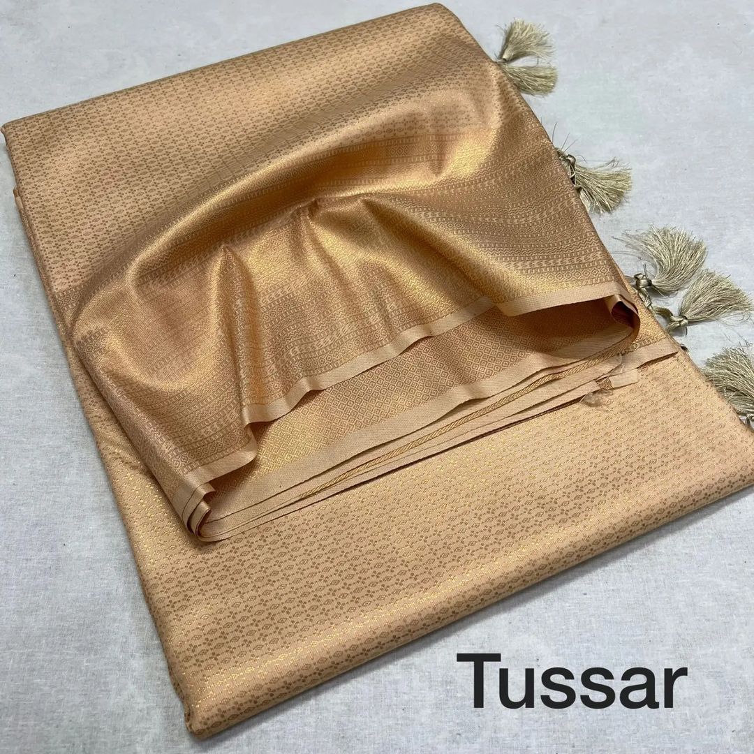 Heavy silk single colour saree