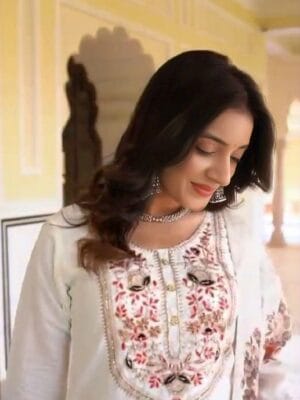 Heavy silk dress with Banarasi silk dupatta